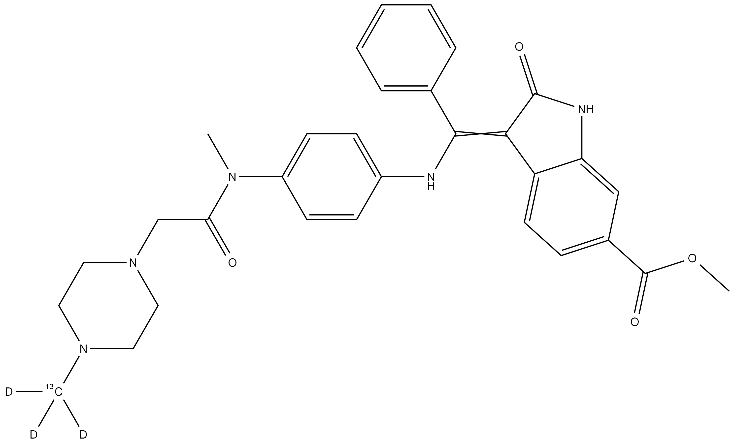 尼達(dá)尼布-13C,d3